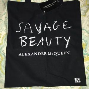 Canvas bag, Alexander McQueen, Met Museum NYC